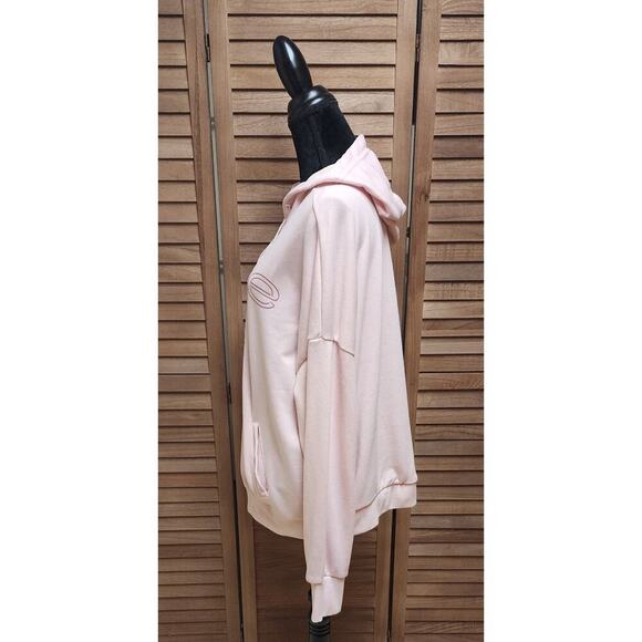 Bebe Sport Women’s Athletic Fleece Pink Plus Size 3X Hoodie Pullover Sweater - Picture 5 of 7